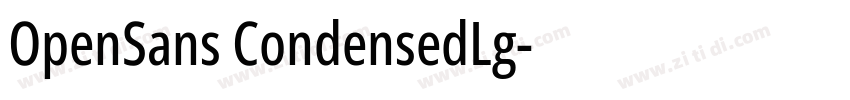 OpenSans CondensedLg字体转换